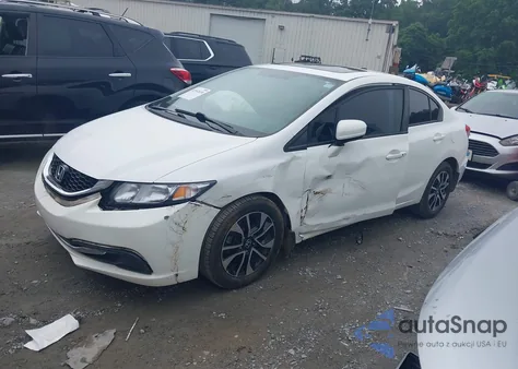 2015 Honda Civic Ex из США, поврежденный, VIN 19XFB2F85FE090811